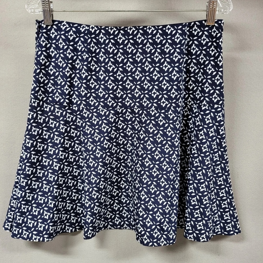 Ralph Lauren Navy and White Skater Skirt